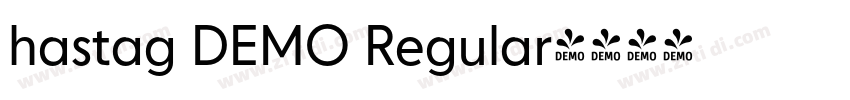 hastag DEMO Regular字体转换